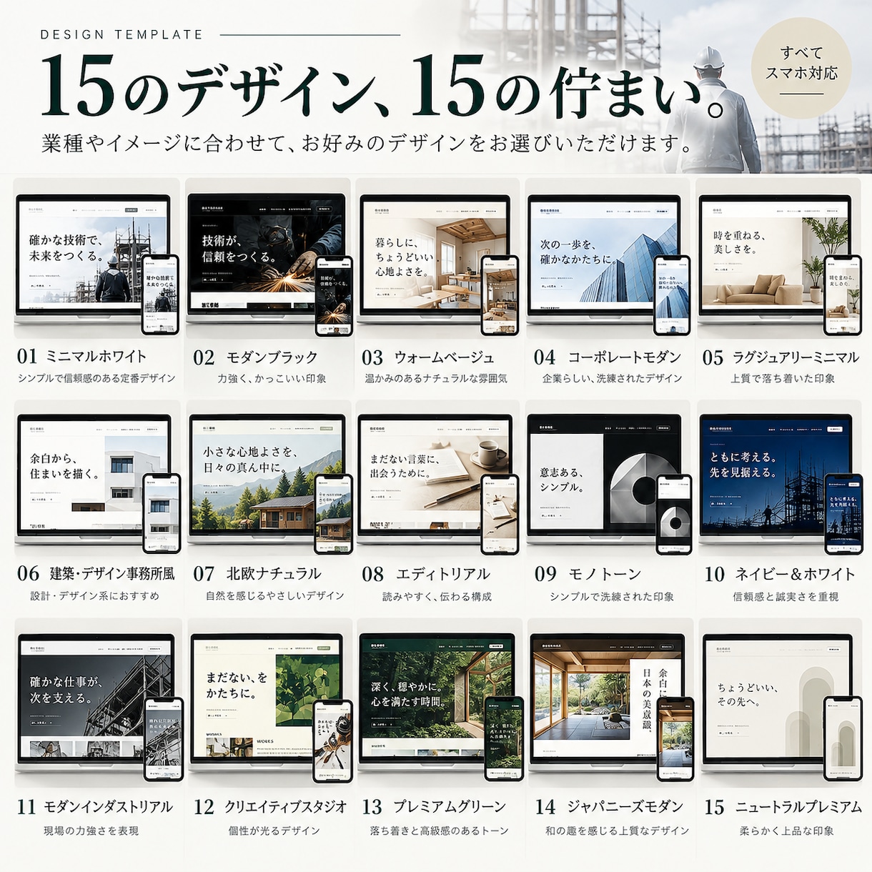 建設業・職人の強みが伝わるHPを制作します 施工内容・対応エリアが分かるHPを3万円で制作 イメージ4