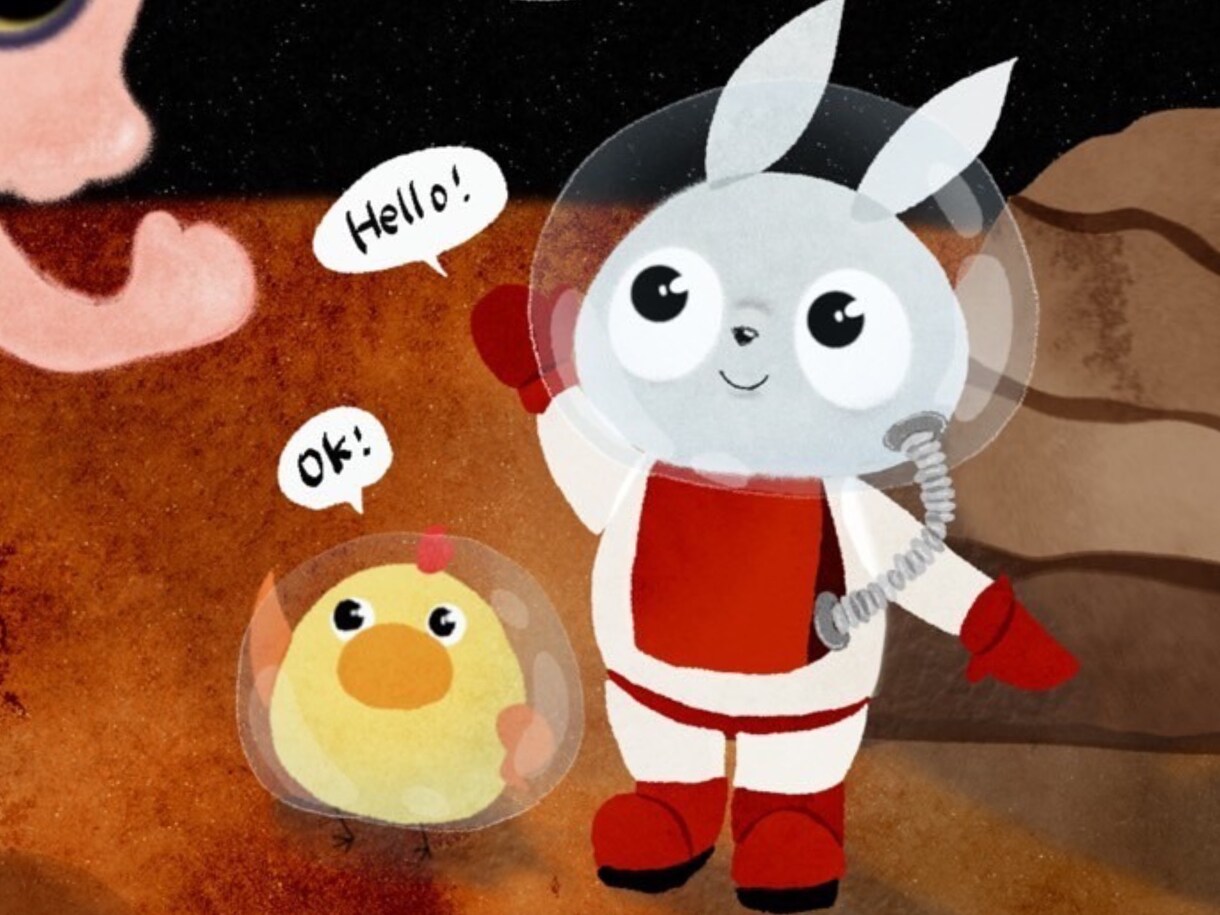 絵本の世界観でイラスト作成いたします クリスマスカードや年賀状などポストカード向きのイラストです イメージ5
