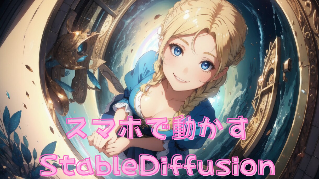 スマホ一台でAI生成生成レクチャーします スマホでStableDiffusionを動かす方法を！ イメージ1