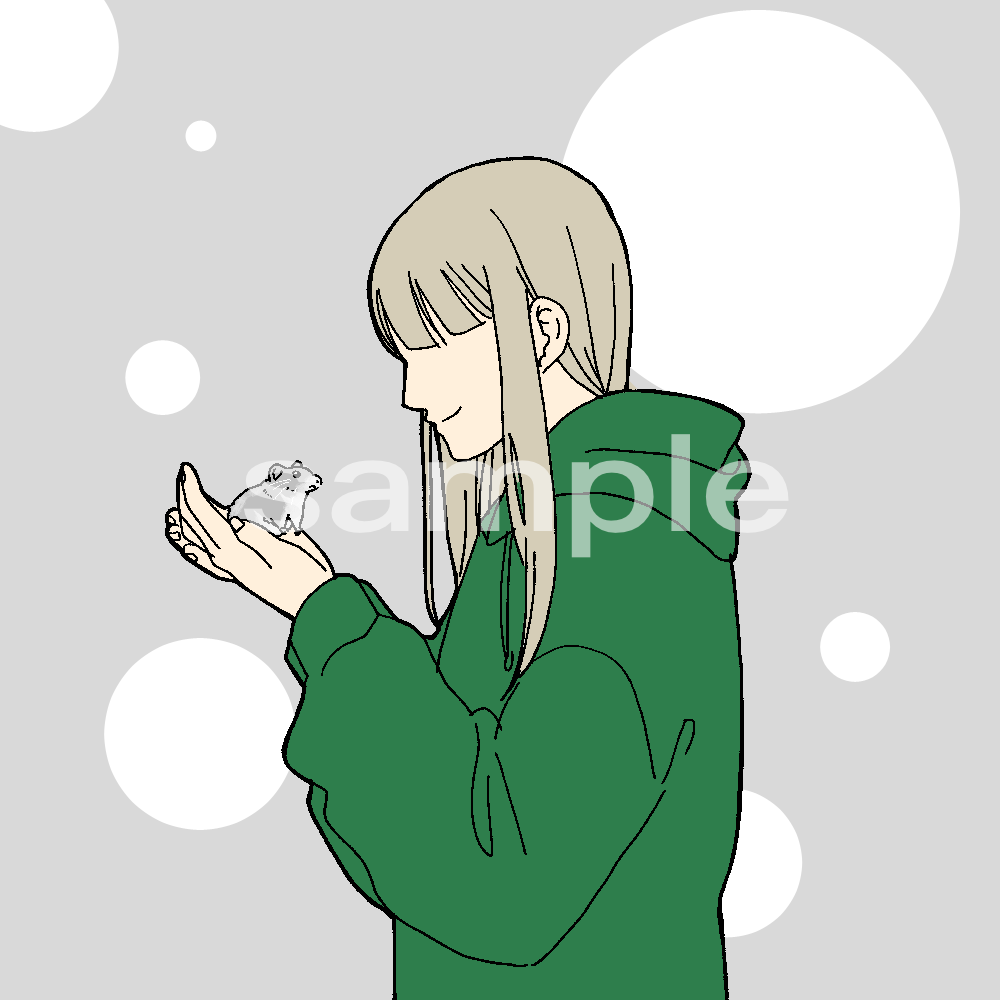 ペットと飼い主様のシンプルなイラスト描きます シンプルな絵柄、色使いでイラスト作成します イメージ6