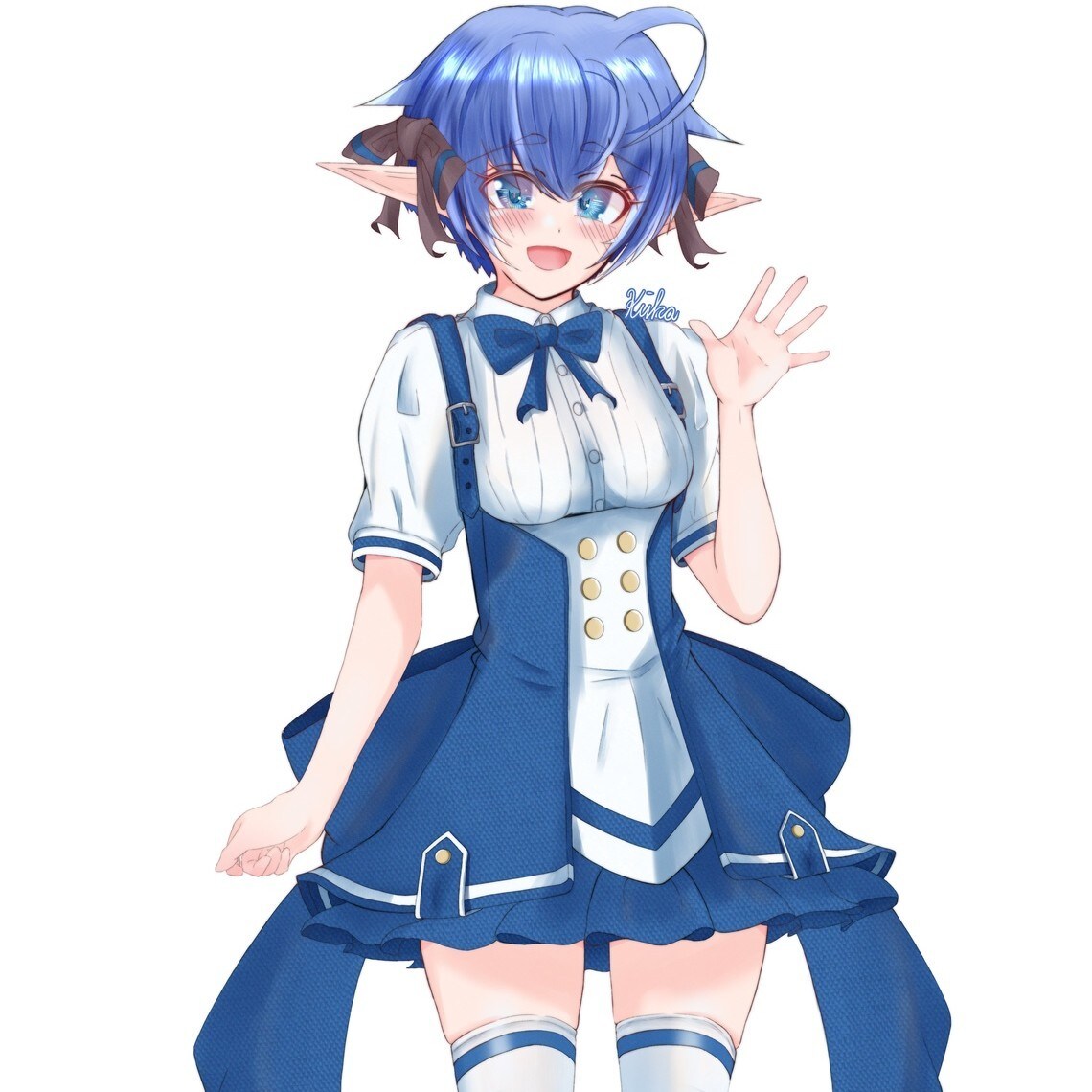 かわいい女の子のイラストを制作します アクスタ用データ、他グッズ系対応データとして作成します！ イメージ1