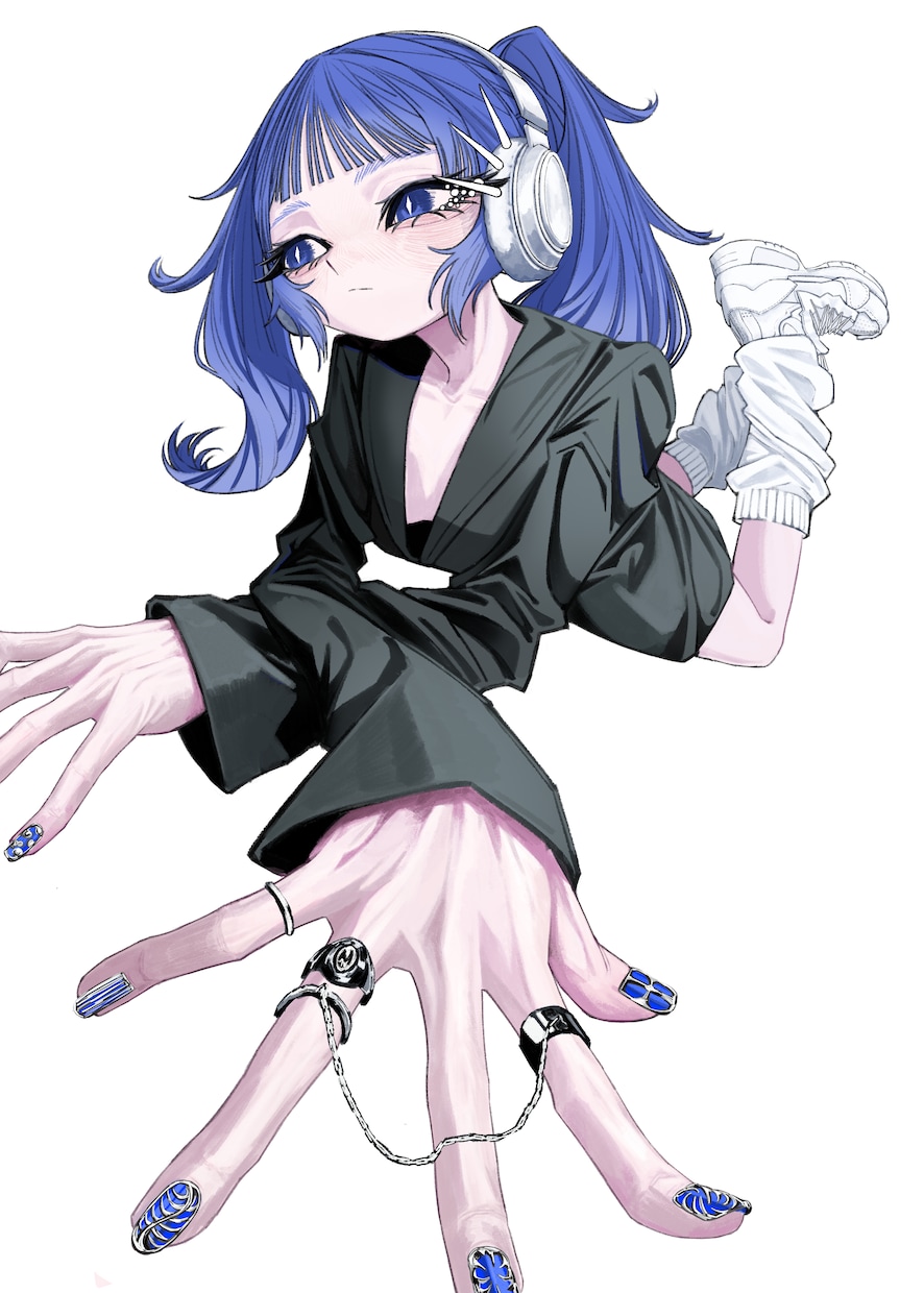 ダークなかっこ可愛い女の子描きます ピアス、ウルフなどかっこ可愛い印象の女の子が好きな方！！ イメージ1