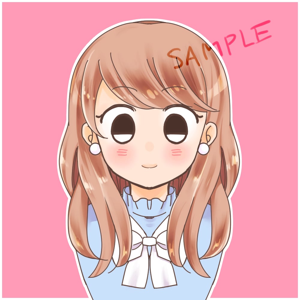 きれいめかわいいアイコンイラスト描きます SNSアイコンやブログフキダシに♪ゆるかわアイコンイラスト イメージ2