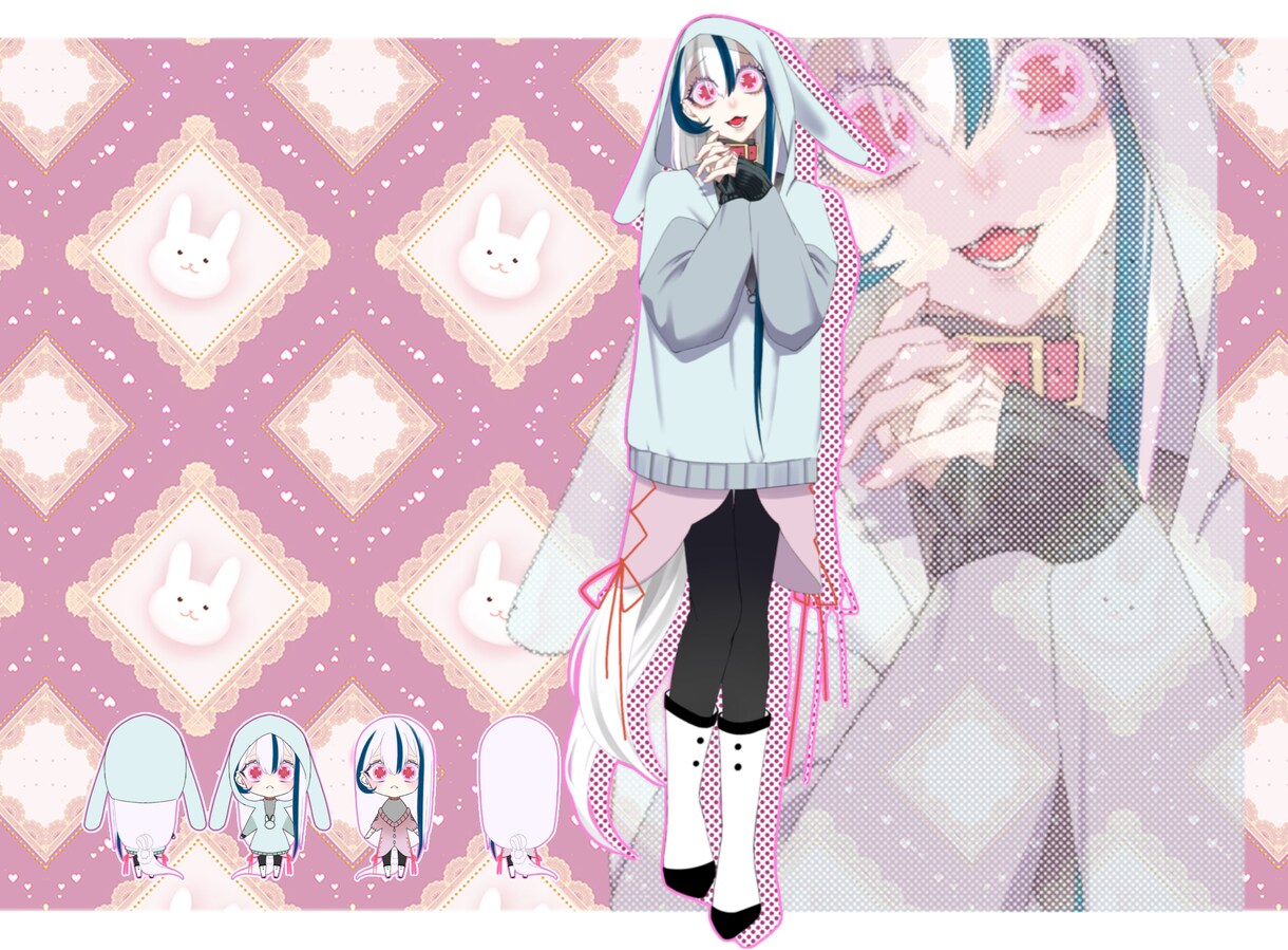 女の子、ミニキャラが得意です。全身立ち絵も出来ます 女の子、獣耳、ミニキャラお任せ下さい イメージ2