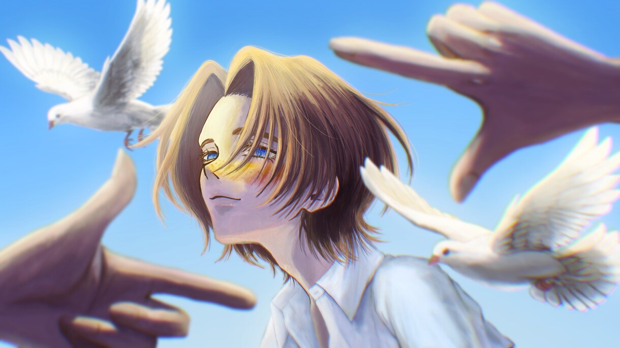 楽曲MVや小説装画に！息づかいを感じる絵を描きます 映画のワンシーンのようなドラマチックなイラストをご提供します イメージ2