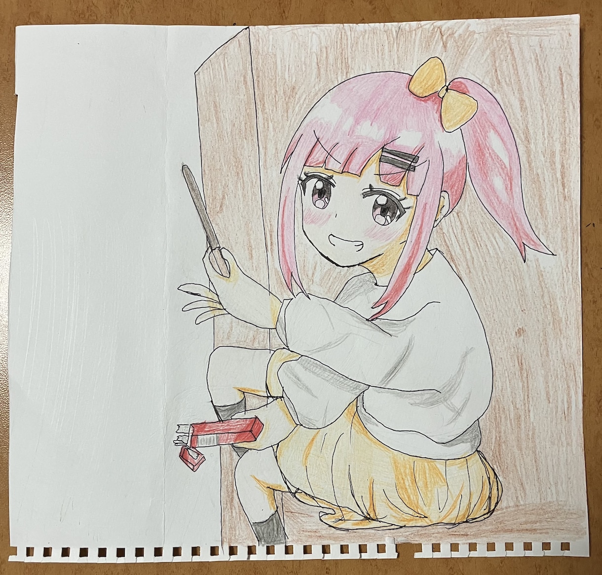 お子様向けの塗り絵を作成します 可愛いヒロインキャラクターの塗り絵。 イメージ3