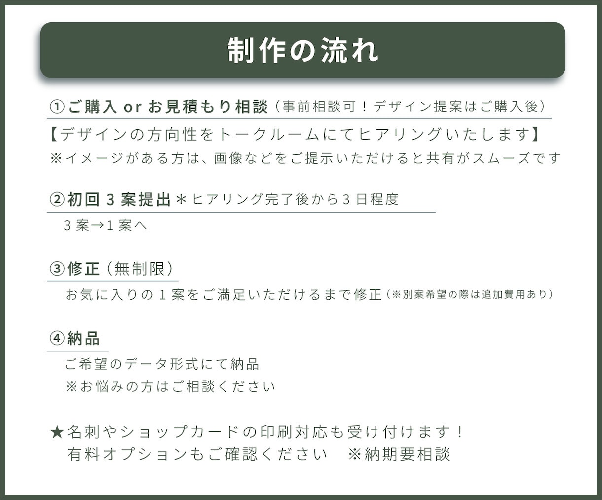 印刷対応可能！名刺・ショップカード作成します はじめて名刺やカードを作る方でも安心してお任せください！ イメージ6