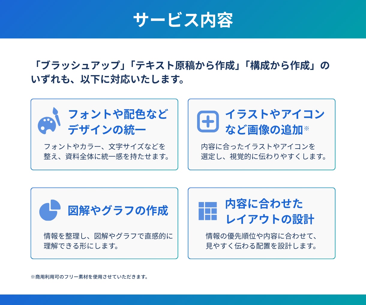 元営業の視点を活かした構成で伝わる資料を制作します 【情報整理 × デザインで伝わる資料をお作りします】 イメージ3
