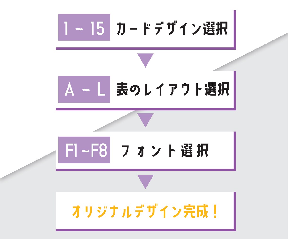 モノクロでシックな名刺・カードお作りします 落ち着いた雰囲気！選ぶだけで作れるオリジナルカード イメージ2