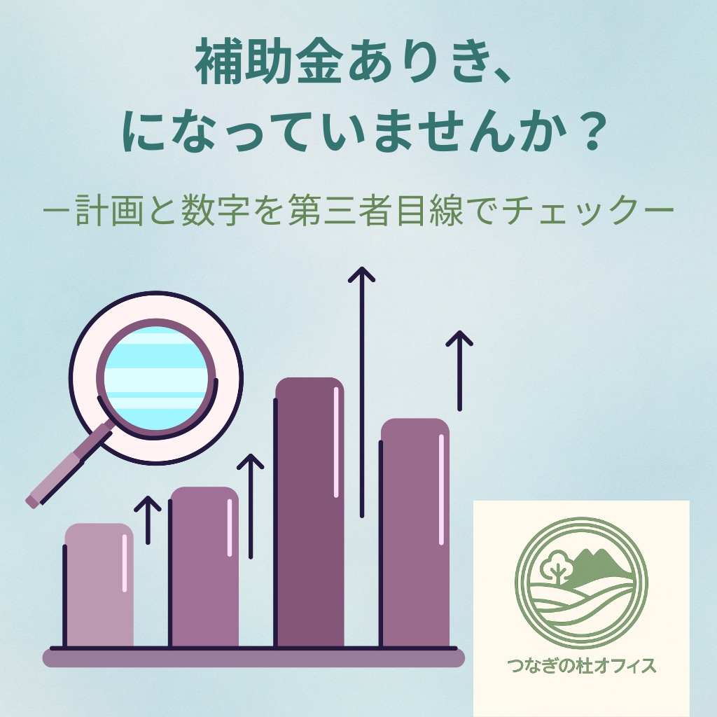 補助金ありきの事業計画を第三者目線で診ます その計画、本業を立て直す数字になっていますか？ イメージ1