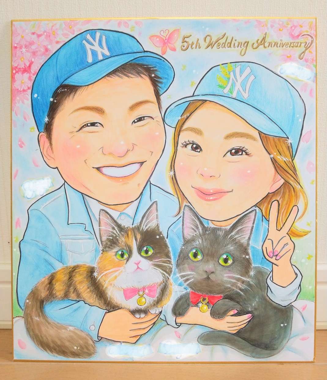 明るく優しい雰囲気の似顔絵を手描きいたします 水彩絵の具や色鉛筆でリアルかつ可愛らしいくお描きします イメージ5