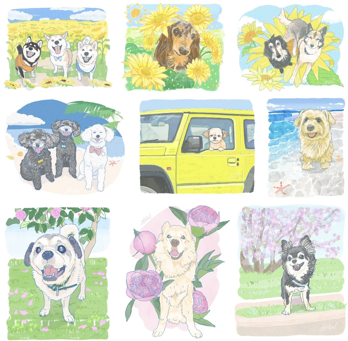 可愛いペットの似顔絵を制作します ペットとの出会いが人生を変えた、思い出を作りたい、そんな方へ イメージ6