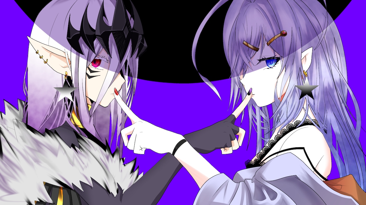 歌動画用サムネイラスト等承ります 原曲のイメージと貴方の印象でイラストを融合召喚！ イメージ2