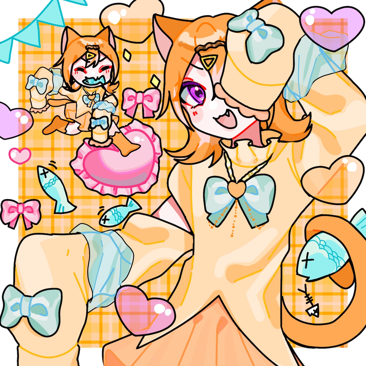 貴方だけのポップで可愛いイラスト制作致します パッと明るくポップなイラストが欲しい方におすすめ！ イメージ1