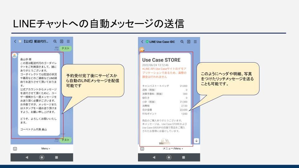 LINEと連携した簡単アプリを制作します マーケ/業務効率化｜LINE公式アカウントをアップグレード イメージ8