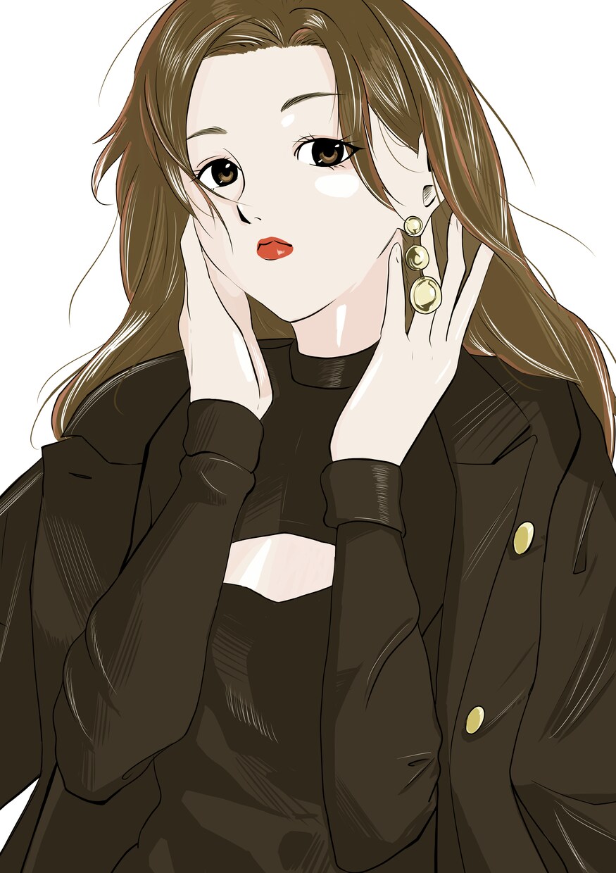 アイコン、一枚絵などのイラスト描きます キレイ、かわいい、かっこいいキャラ描きます！ イメージ2