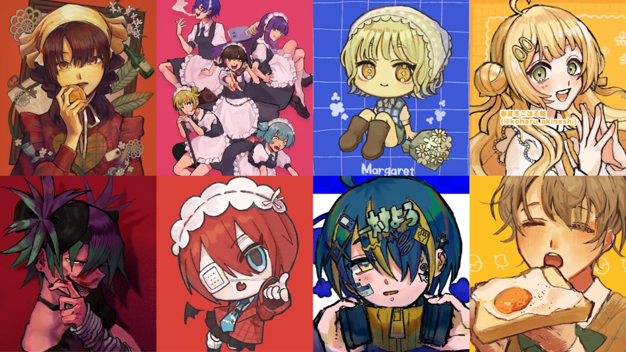 アナログ風のイラスト制作します SNSアイコン、立ち絵、一枚絵、MV用、様々な用途で イメージ2