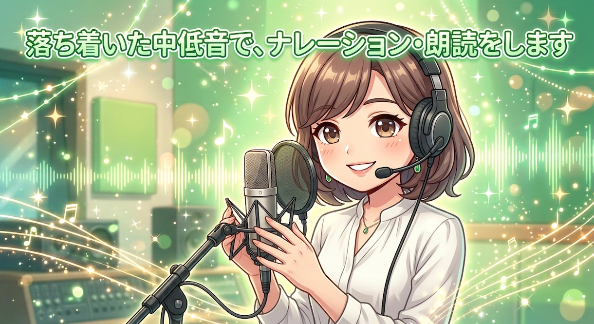 ナレーション・朗読お引き受けします あなたのご希望に沿った音声をお届けします イメージ1