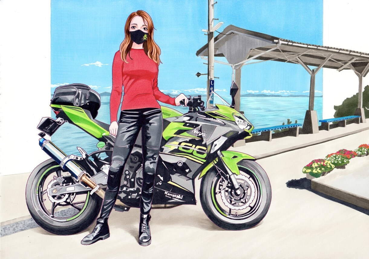 バイクイラスト販売・制作します あなたの愛車、世界でひとつのイラストにしませんか？ イメージ10