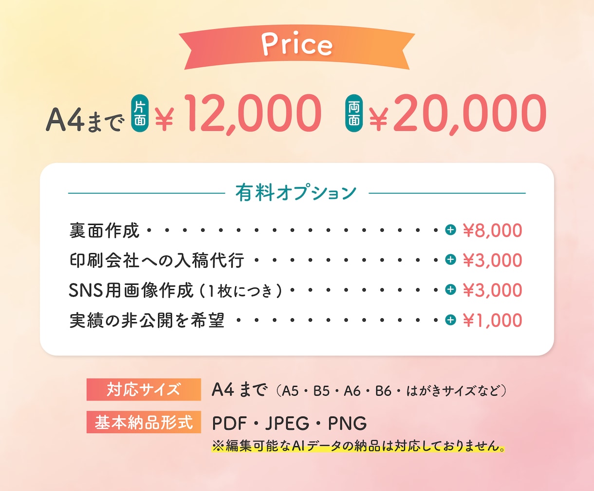 情報を整理して魅力が伝わる＊チラシデザインします イメージ段階からのご相談も大歓迎！SNS用画像も対応します イメージ7