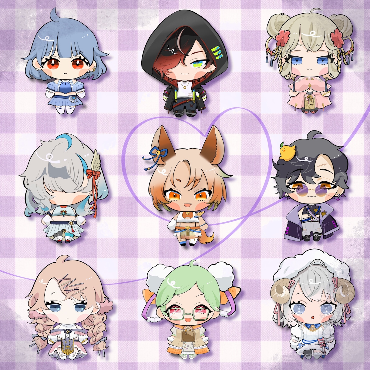 ぬい風のちびキャラ作成します 【商用利用OK!】アイコンやサムネなどに！ぬい風ちびキャラ イメージ3