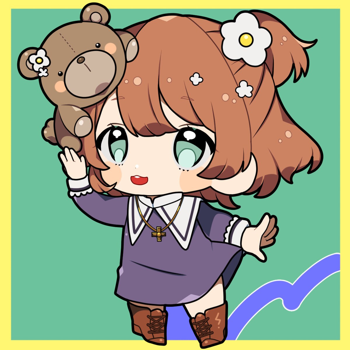 ポップで元気なデフォルメイラストを提供致します グッズやサムネイルのアクセントに！ イメージ3