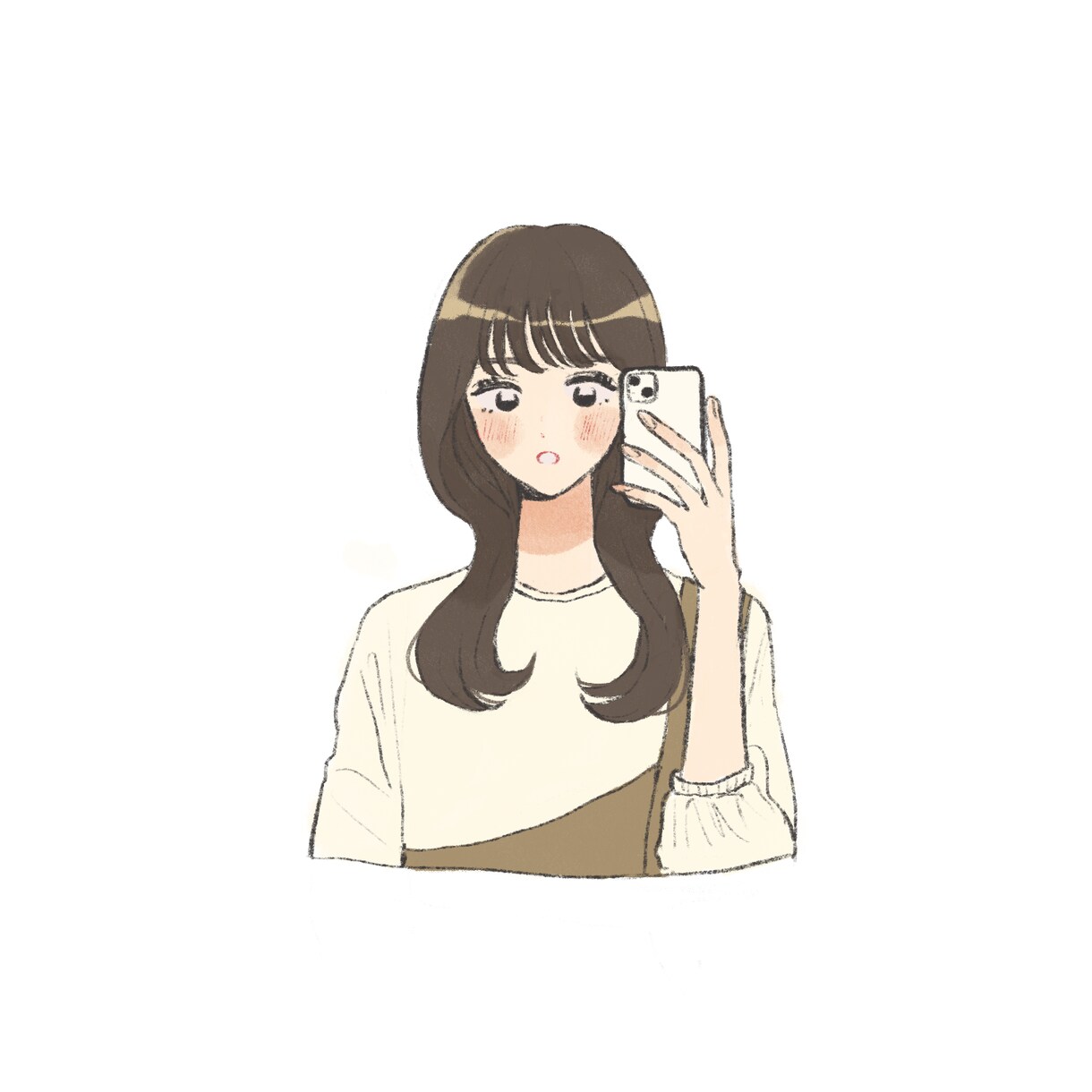 お写真を参考に淡い優しいイラスト描きます 記念日や誕生日に〜女の子のイラストが得意です♪ イメージ2