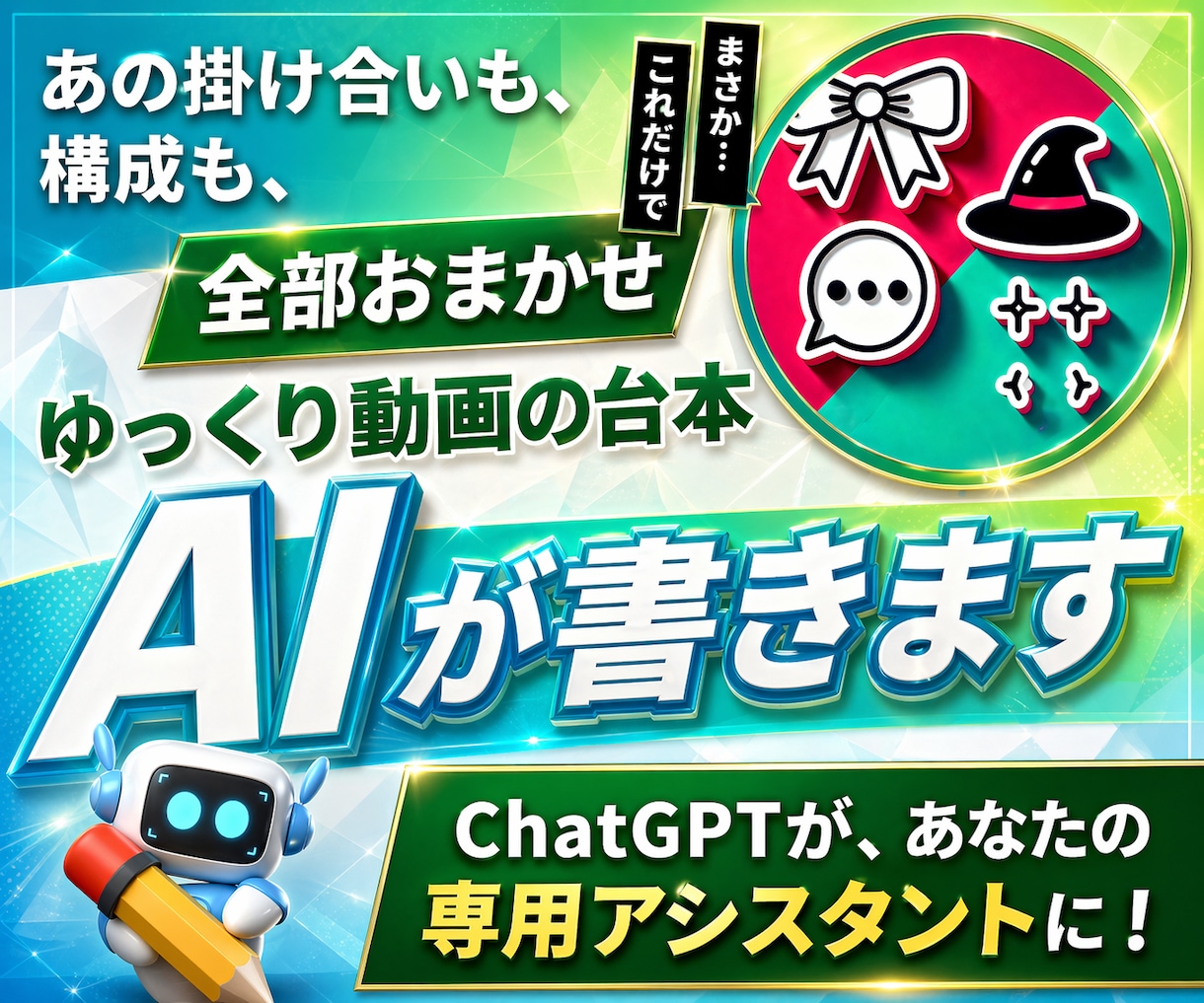 ゆっくり動画|専門の台本作成Botを開発します AIで台本作成を自動化。あなたのチャンネル専用Botを構築 イメージ1