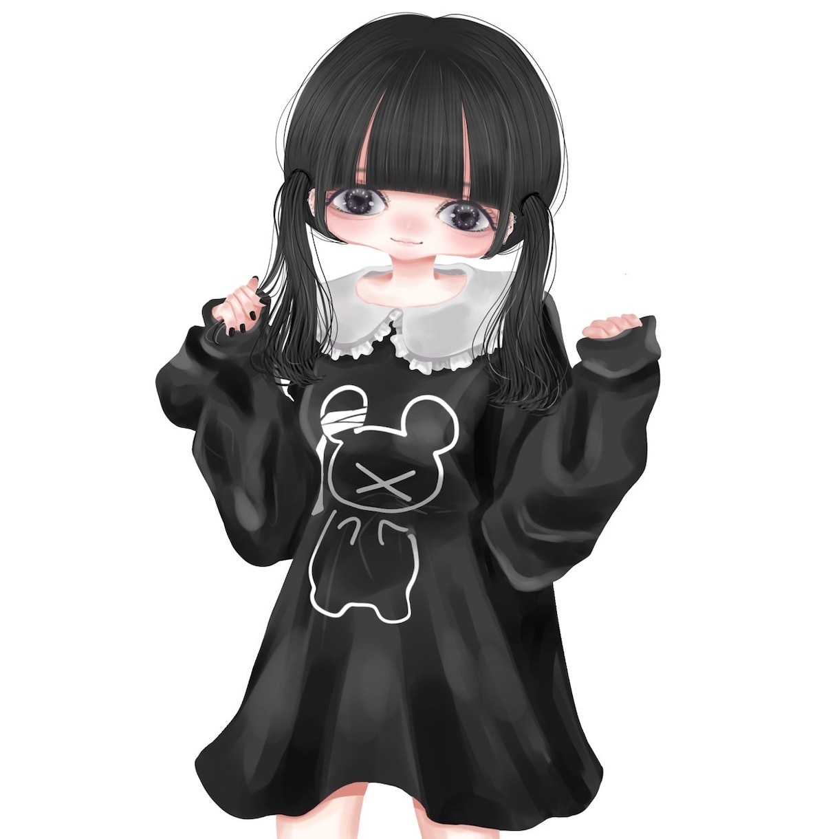 あなただけの可愛いSNSアイコン描きます 可愛い女の子のSNSアイコン・イラスト描きます！ イメージ2