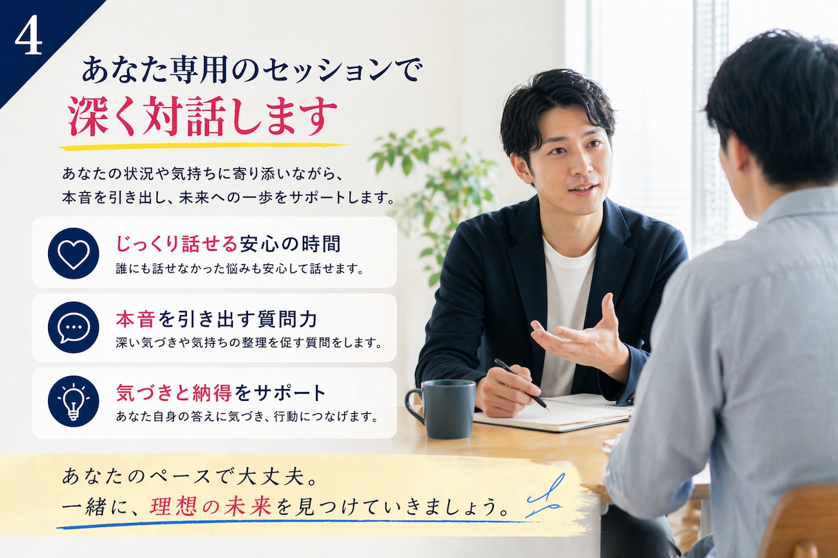 認知科学コーチングで、仕事の迷いを解消します 目標迷子の人必見！自分の強みを理解して、熱狂できる人生に！ イメージ5