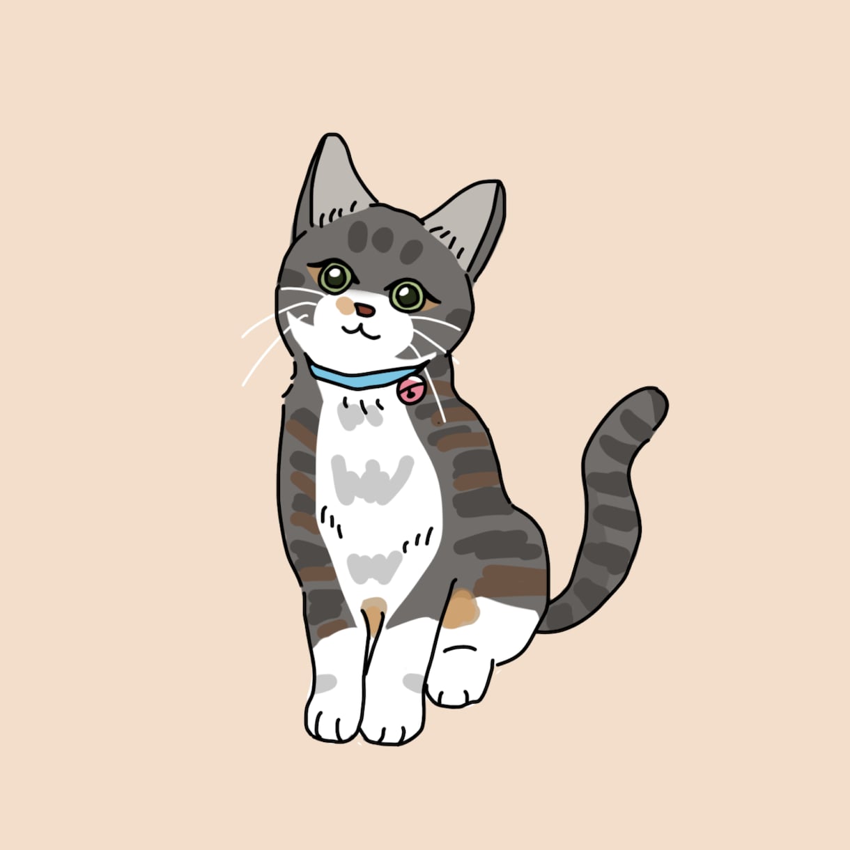 愛犬・愛猫など！可愛いペットのイラスト描きます アイコンやプレゼントに！可愛いペットのイラスト描きます イメージ1