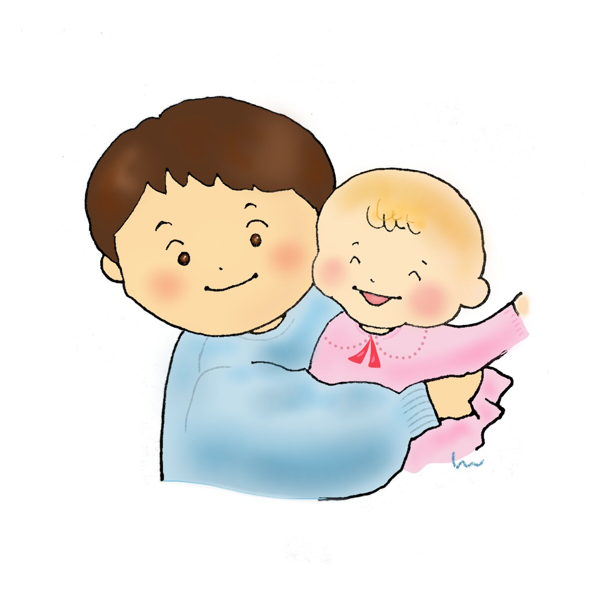 SNSアイコン・ほっこり温まる似顔絵を描きます 家族・入園・入学・卒園・卒業・ペットetc…画像データで納品 イメージ3