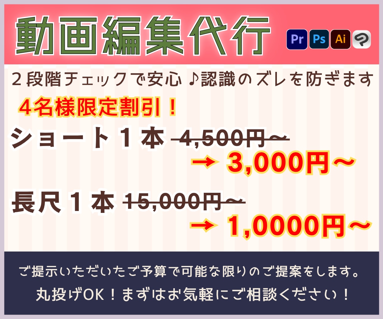 実況・店舗紹介・ショート動画何でも編集承ります 2段階チェックで認識のズレなし♪丁寧でスムーズな動画編集 イメージ1