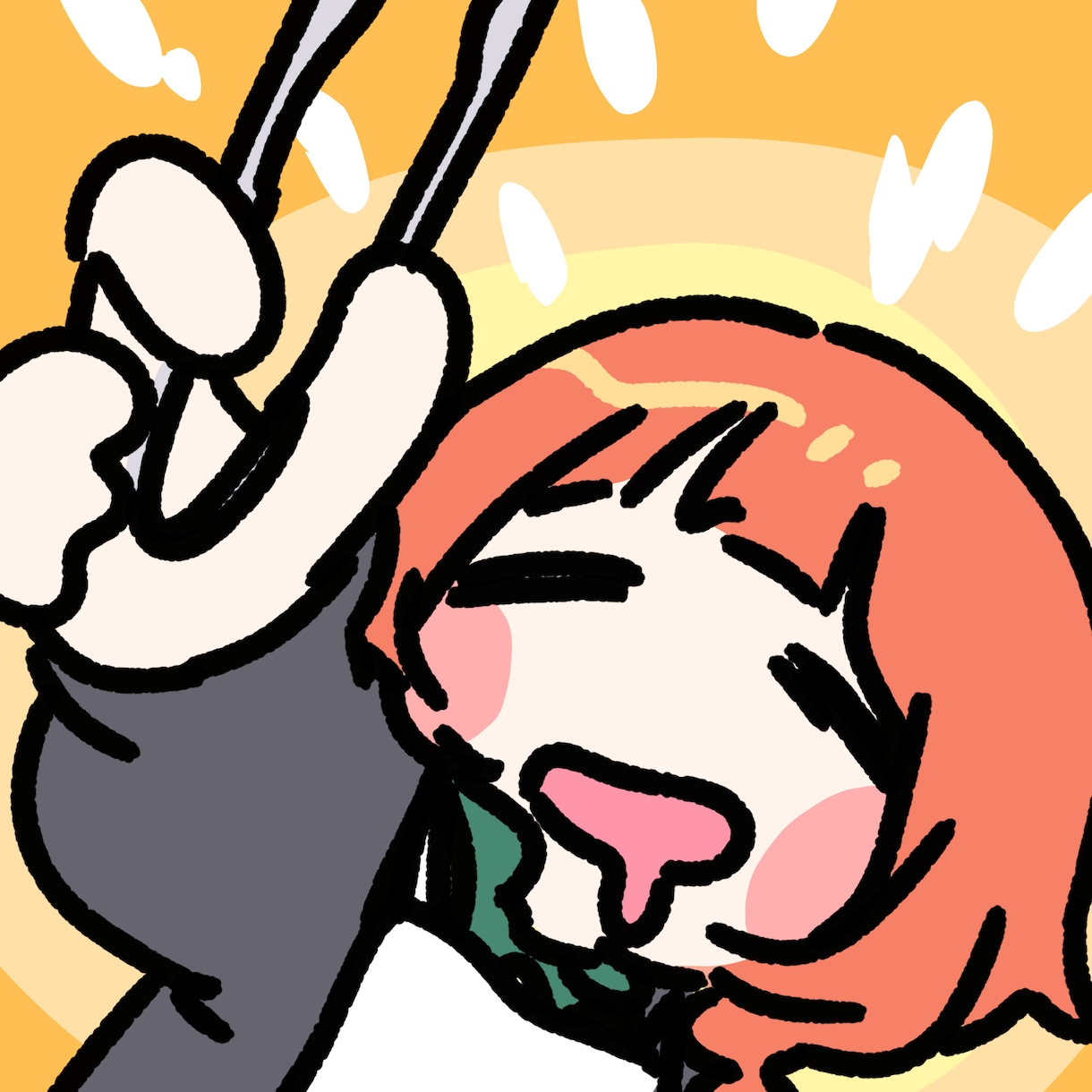 ゆるい手描きイラスト4枚セット描きます SNSの挨拶投稿やサムネイルなどに！ イメージ1