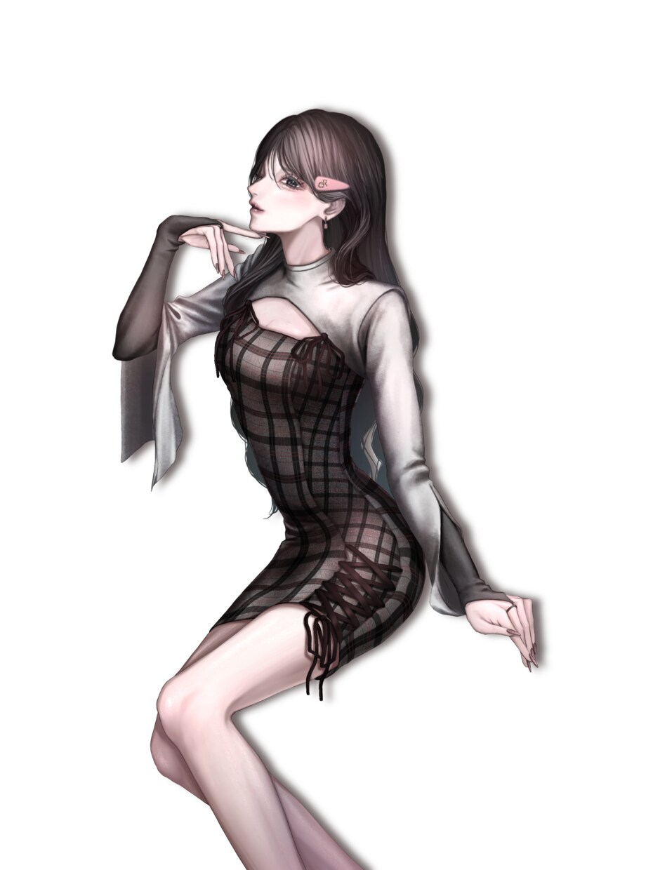 ホビ垢 量産型♡かわいい女の子イラストお描きします あなたのオリキャラを顔アップ〜全身で！アイコンやコテシにも！ イメージ5