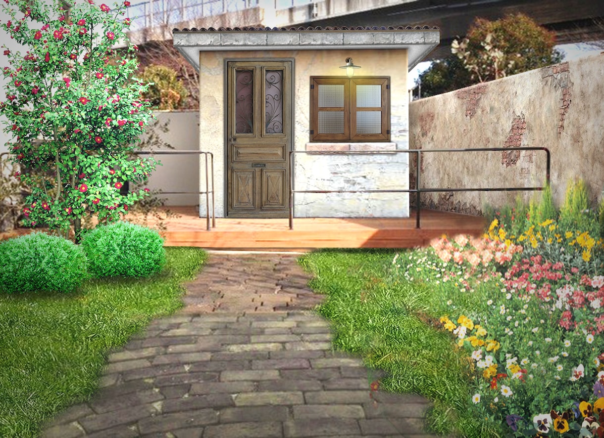 モルタル造形・エイジング塗装のCGパース制作します アンティーク・ヴィンテージ等のCGパースお任せください。 イメージ4
