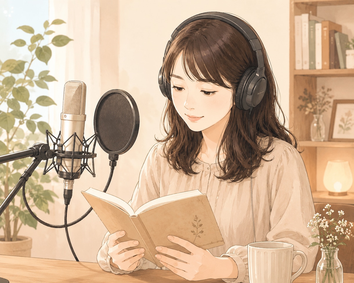 優しく落ち着く声で朗読、ナレーションを承ります 自然で聞きやすい声を心を込めて収録します イメージ1