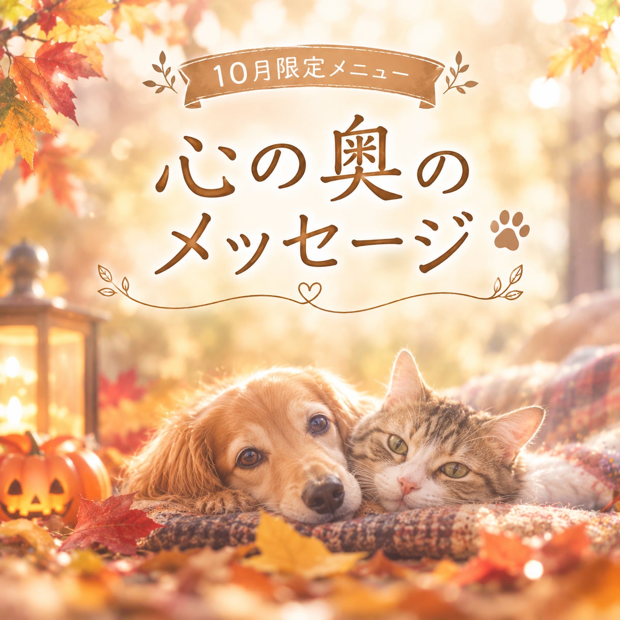 10月限定メニュー!!ペットとお話します 質問5個まで。亡くなった子もOK。 イメージ1