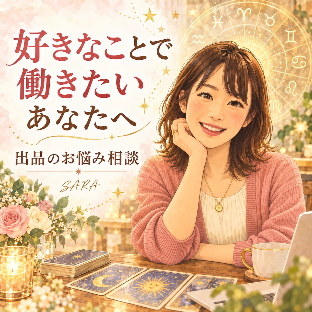 出品者様もOK！占いを仕事にしたい方の話を聞きます 星座別ミニ診断付き☆同業者としてお悩みをお聞きします イメージ1