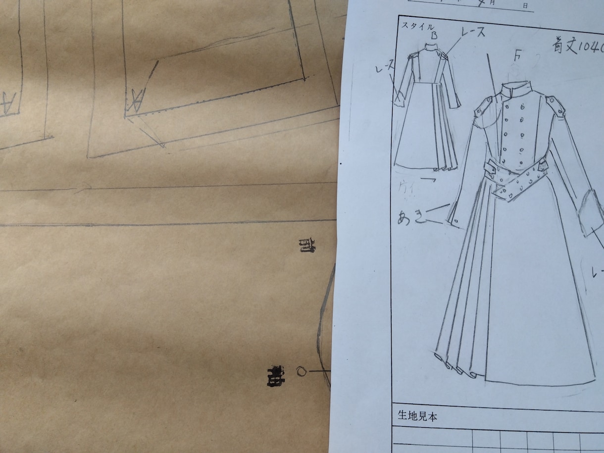 御希望デザインの型紙（パターン）作製致します ご希望のレディース.メンズ.ベビー.チャイルド、バック型紙 イメージ5
