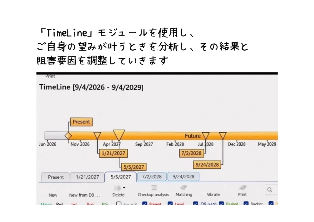 TimeWaver｜あなたの未来の可能性分析します タイムラインで現在の阻害要因を分析、望みが叶う時を探ります イメージ2