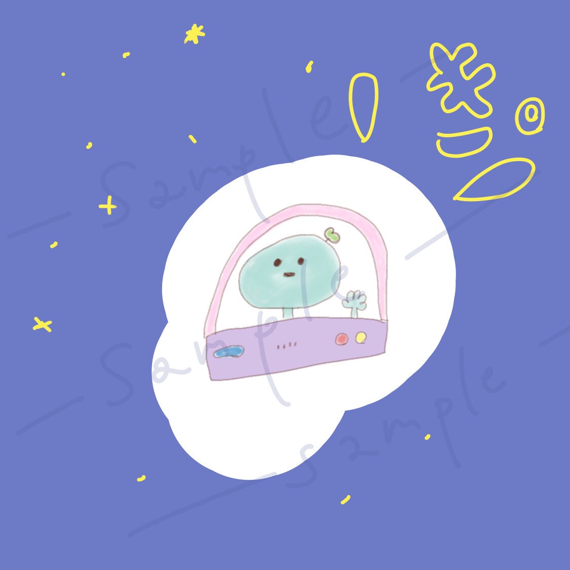 物に命を宿してゆるくて癖のあるイラスト描きます SNSアイコンやオリキャラ、大切なペットとの思い出に*´`* イメージ6