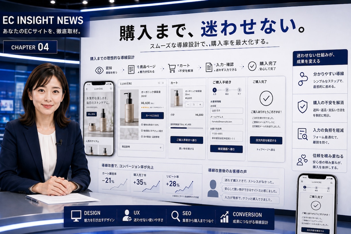 ECサイト制作・ネットショップを構築します デザイン・SEO・購入導線まで設計するECサイト イメージ4