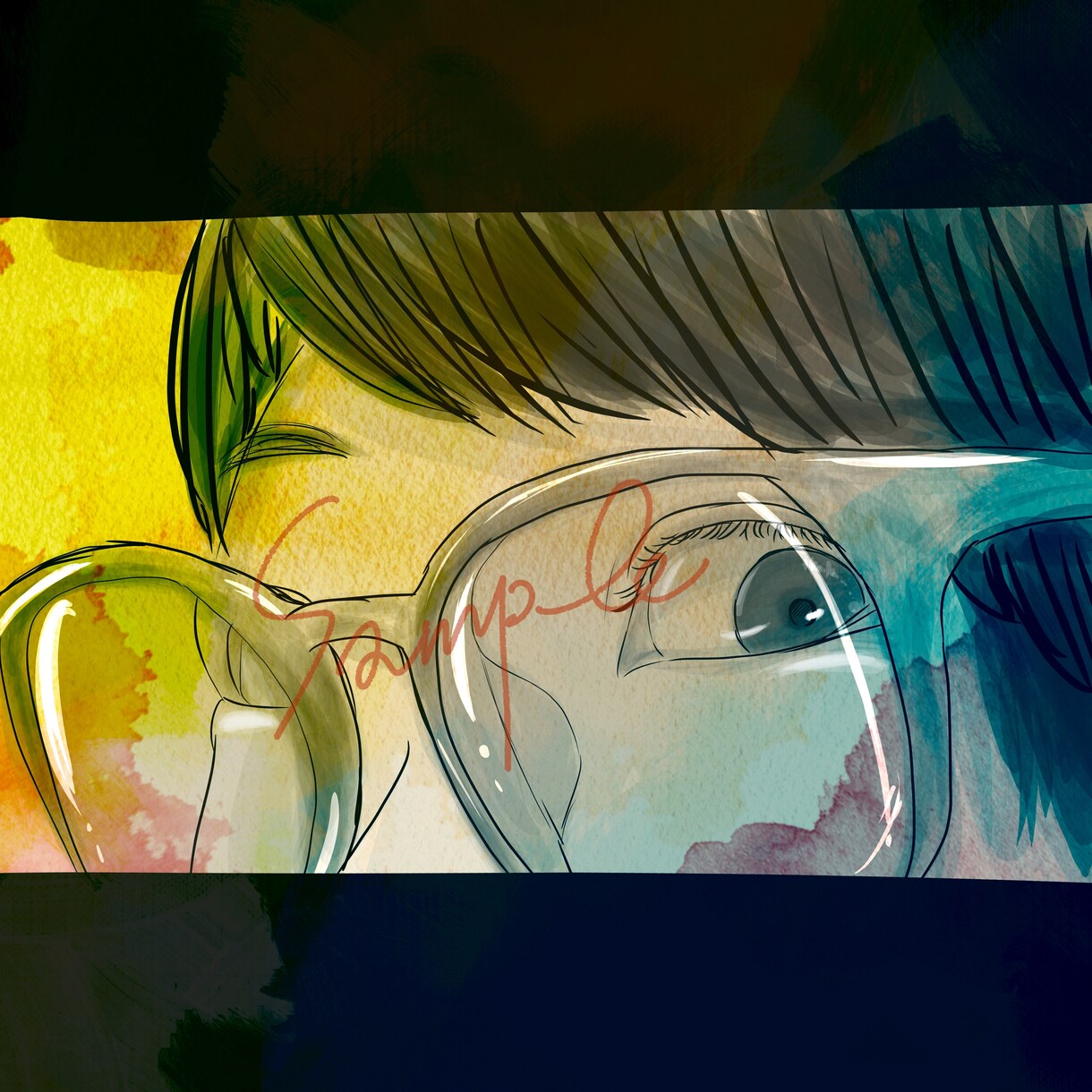 SNS用のアイコン描きます 写真を元に似顔絵タッチのイラスト専用 イメージ3