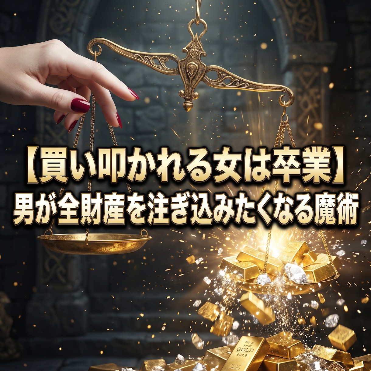 男に尽くす安売りを断ち富を統べる女王へ塗り替えます 小銭で買い叩かれる屈辱を焼き払い、男が富を貢ぐ至高の魔性へ イメージ3