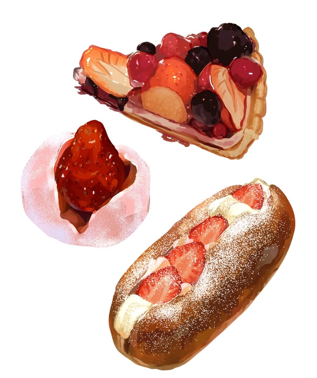 食べ物をポップなイラストにします LINE、Xのアイコンなどにぜひ！ イメージ1