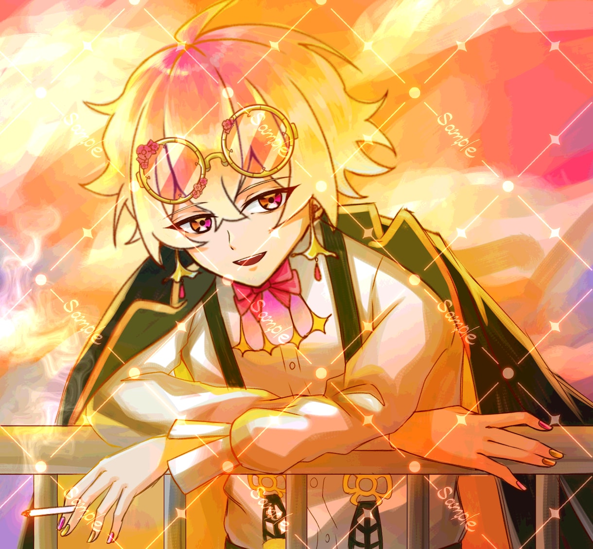 かっこいいアイコン用イラストお描きします 先着5名様まで低価格！存在感あるキラキラしたアイコンを制作！ イメージ7