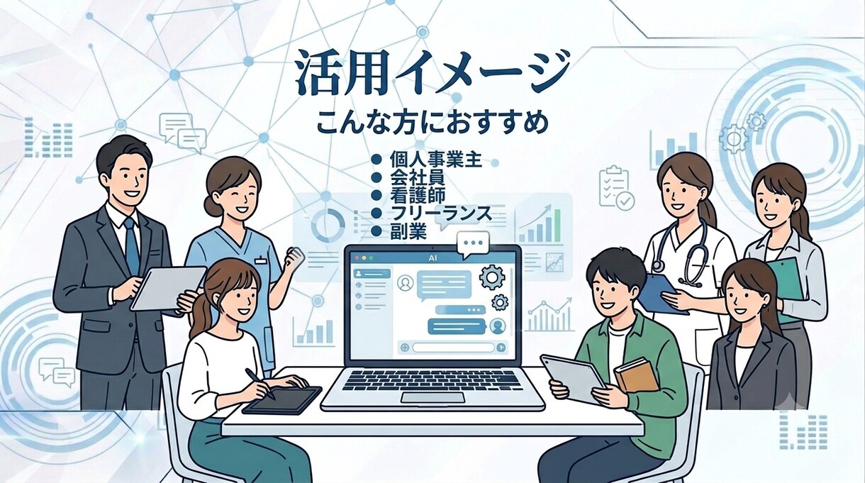 あなた専用ChatGPT活用法を一緒に作ります 仕事が速くなるAIの使い方を完全サポートします。 イメージ5