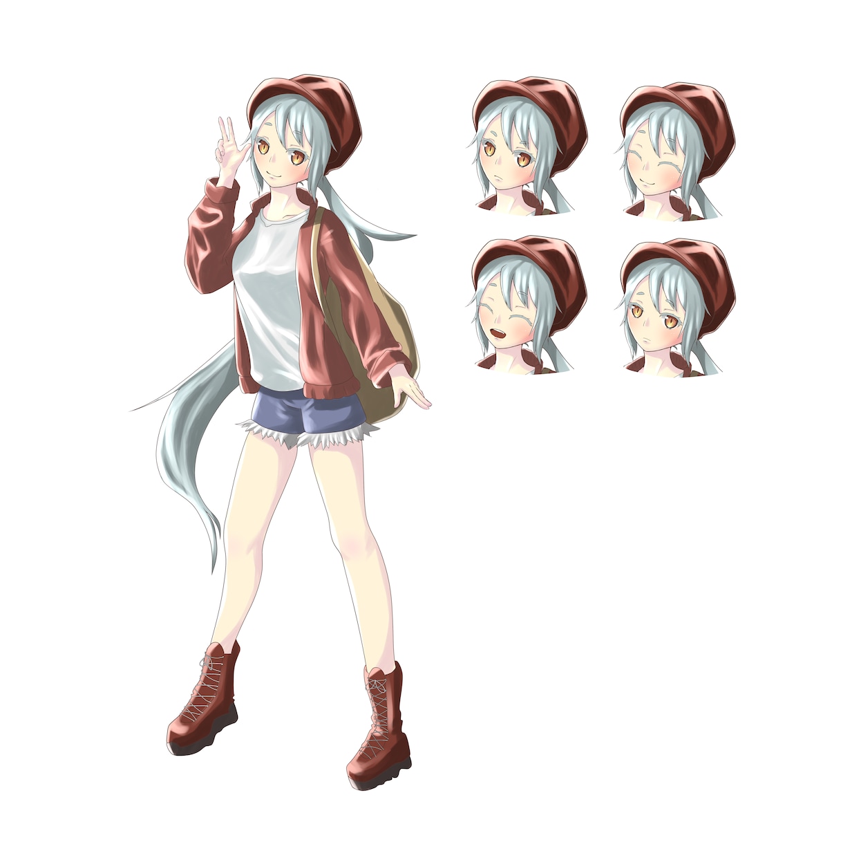 TRPG、ゲーム等の立ち絵製作します あなた用の全身イラストを描きます！表情もセットです！！ イメージ3