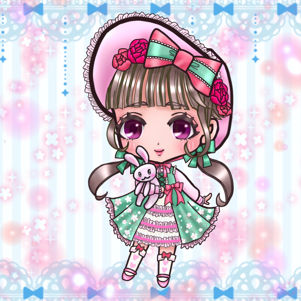 透過イラスト付き、可愛いアイコン作成します 用途に合った可愛いSNS用アイコンを作成!透過イラスト付き イメージ6